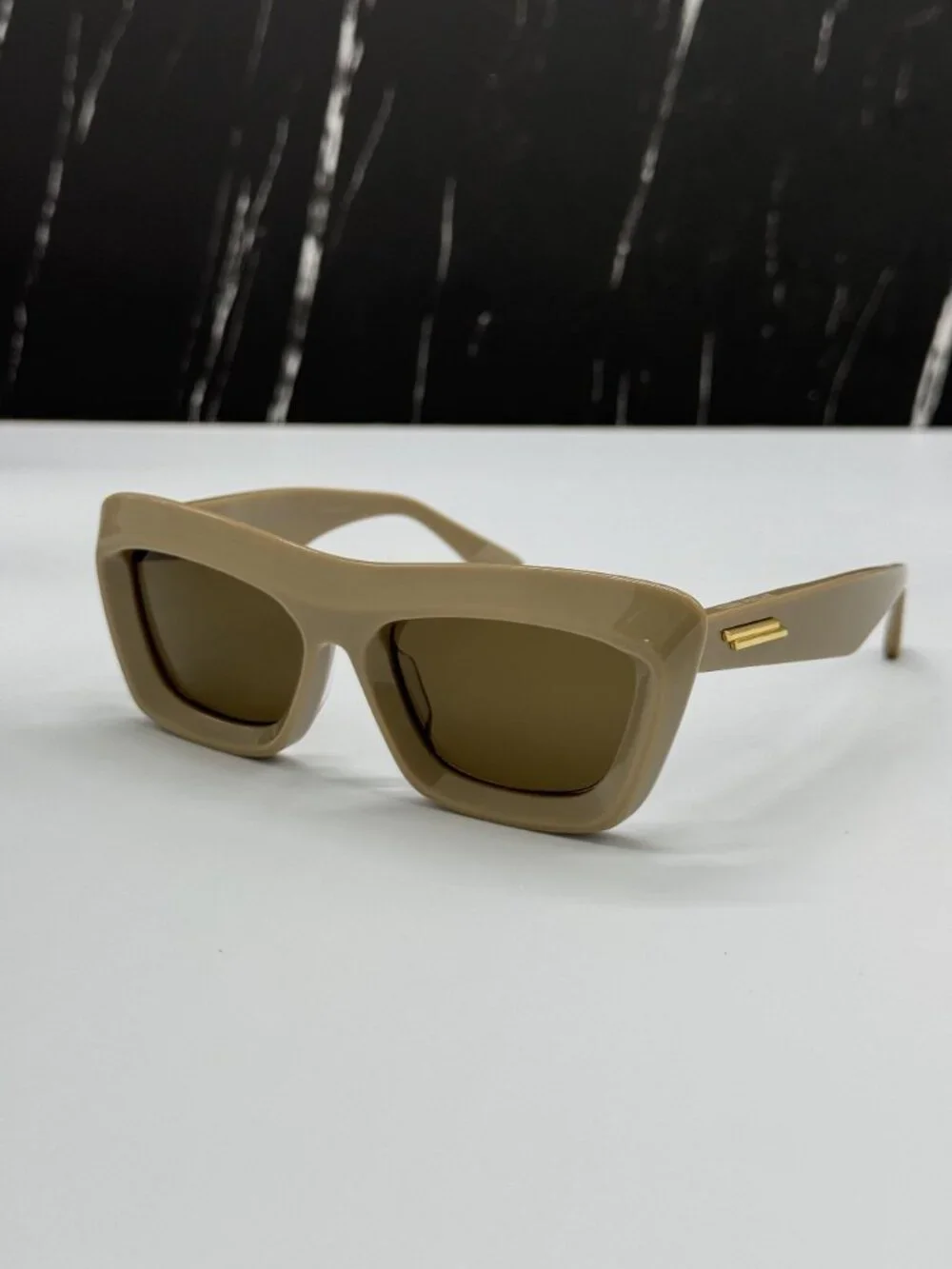 NEW BOTTEGA VENETA BV1283S 003 WOMEN BROWN SUNGLASSES
